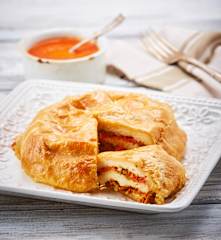 Hojaldre de flor de calabaza