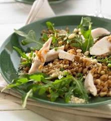 Dinkel-Hähnchen-Salat