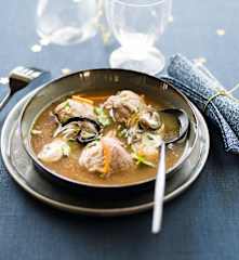 Nage iodée de sot-l'y-laisse aux huîtres