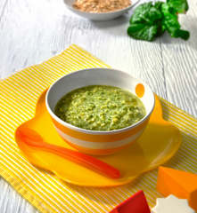 Minestra verde coi cereali (10-12 mesi)