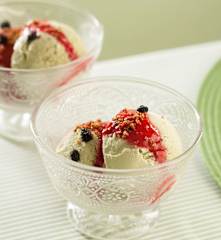 Helado mantecado de matcha