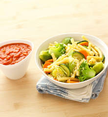 Makaróny se zeleninou pěti barev