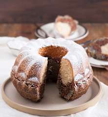Triple layer bundt cake