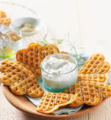 Rosmarin-Parmesan-Waffeln