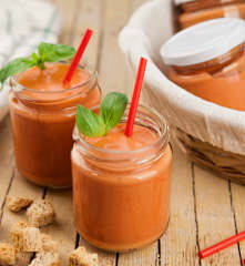 Gazpacho di pomodoro e basilico