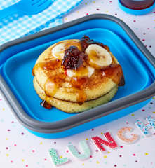 Mini panqueques de naranja