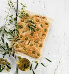 Ciabatta com azeitonas