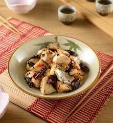 香麻醬炒花生杏鮑菇