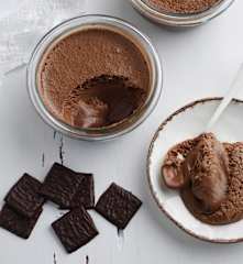 Mousse de chocolate e menta