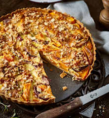 Kürbis-Frischkäse-Tarte