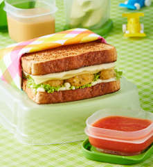 Kanapki z pulpetami z kurczaka