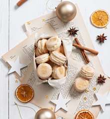 Piernikowe makaroniki z kremem pomarańczowym