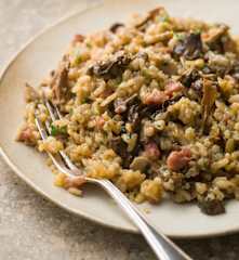 Porcini and Pancetta Risotto - Risotto con porcini e pancetta