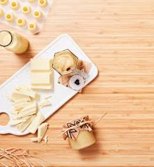 Eierlikörcreme mit weißer Schokolade