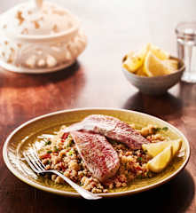 Fish with Mixed Pepper Couscous