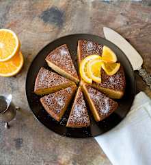 Whole Orange Cake with Spiced Syrup