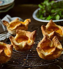 Blätterteigtörtchen mit Kürbis-Ingwer-Ragout