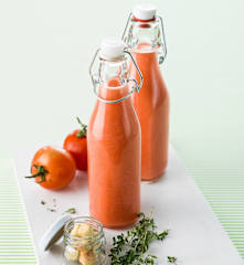 Gaspacho de tomate e melancia