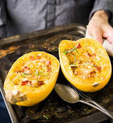 Courge spaghetti sauce chorizo