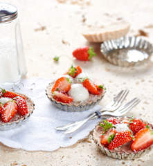 Tartelette fraise coco (vegan)