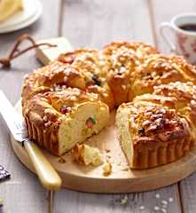 Brioche roulée comme une galette des Rois