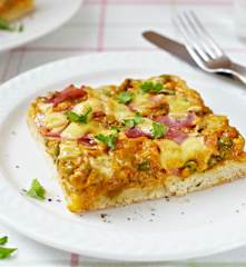 Pizza au jambon sans gluten