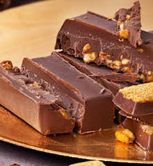 Turrón de chocolate y kikos