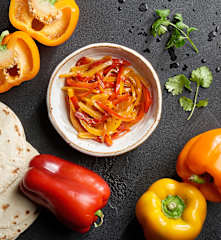 Sautéing 7 oz Bell Pepper