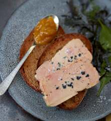 Menu bluffant - Foie gras truffé à la vapeur et chutney de mangue épicé