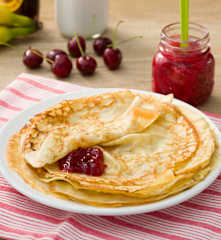 Naleśniki na mleku kokosowym (bez cukru)