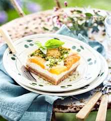 Cheesecake abricot-basilic de Claudine