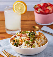 Limoncello, arroz con pollo y pannacotta de fresa TM6