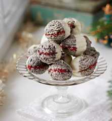 Mohnkekse mit weißer Schokolade