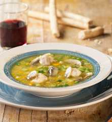 Zuppa di quinoa con polpettine di coniglio