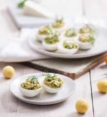 Jajka faszerowane ziołami
