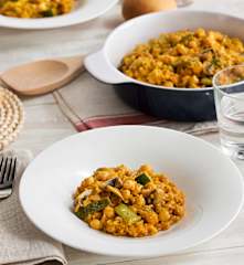 Riso vegetariano cremoso