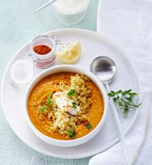 Möhrencreme mit Quinoa