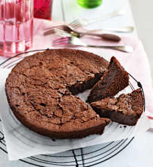 Gâteau sans beurre pomme et chocolat