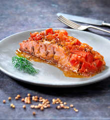 Salmone al coriandolo