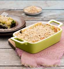 Kremowe gratin z jarmużu