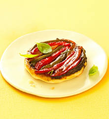 Tatin de poivron et tapenade