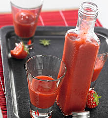 Strawberry Vodka Shot