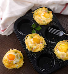 義大利麵鳥巢蛋