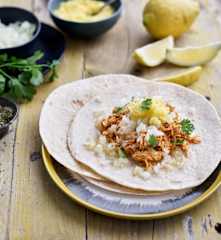 Tacos de frango al pastor