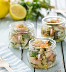 Insalata di mare in vasetto