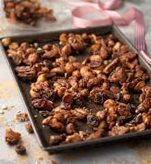 Spiced Nuts with Cranberries
