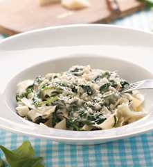 Tagliatelle ze szpinakiem