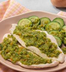 Kuřecí plátky s cuketou