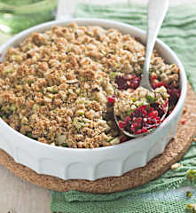 Crumble de verduras con frutos secos