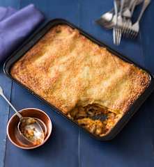 Hearty gluten free vegetarian lasagne